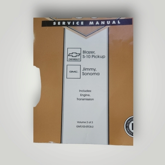 2003 Blazer S-10 Pickup Jimmy Sonoma, Service Manual, Vol. 2 of 3 - Picture 2 of 13